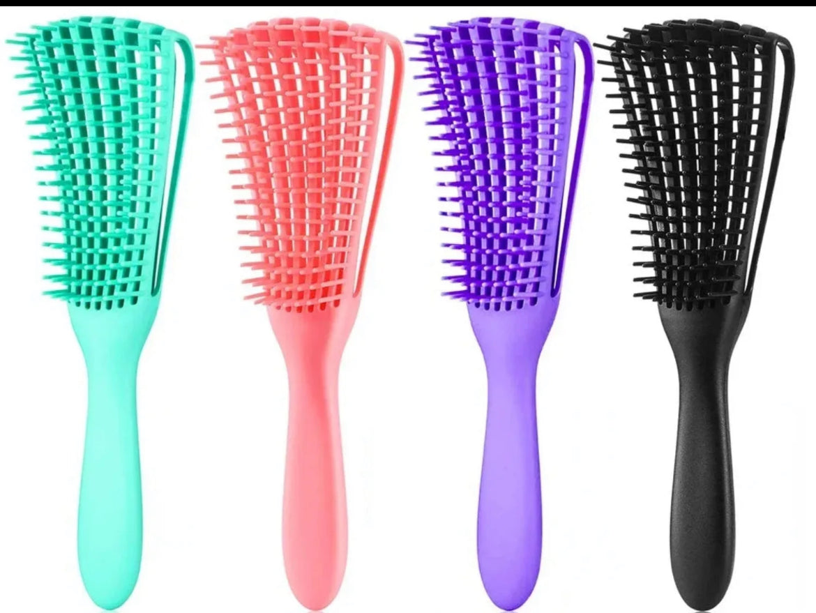 Thick octopus brush for curly water hairs