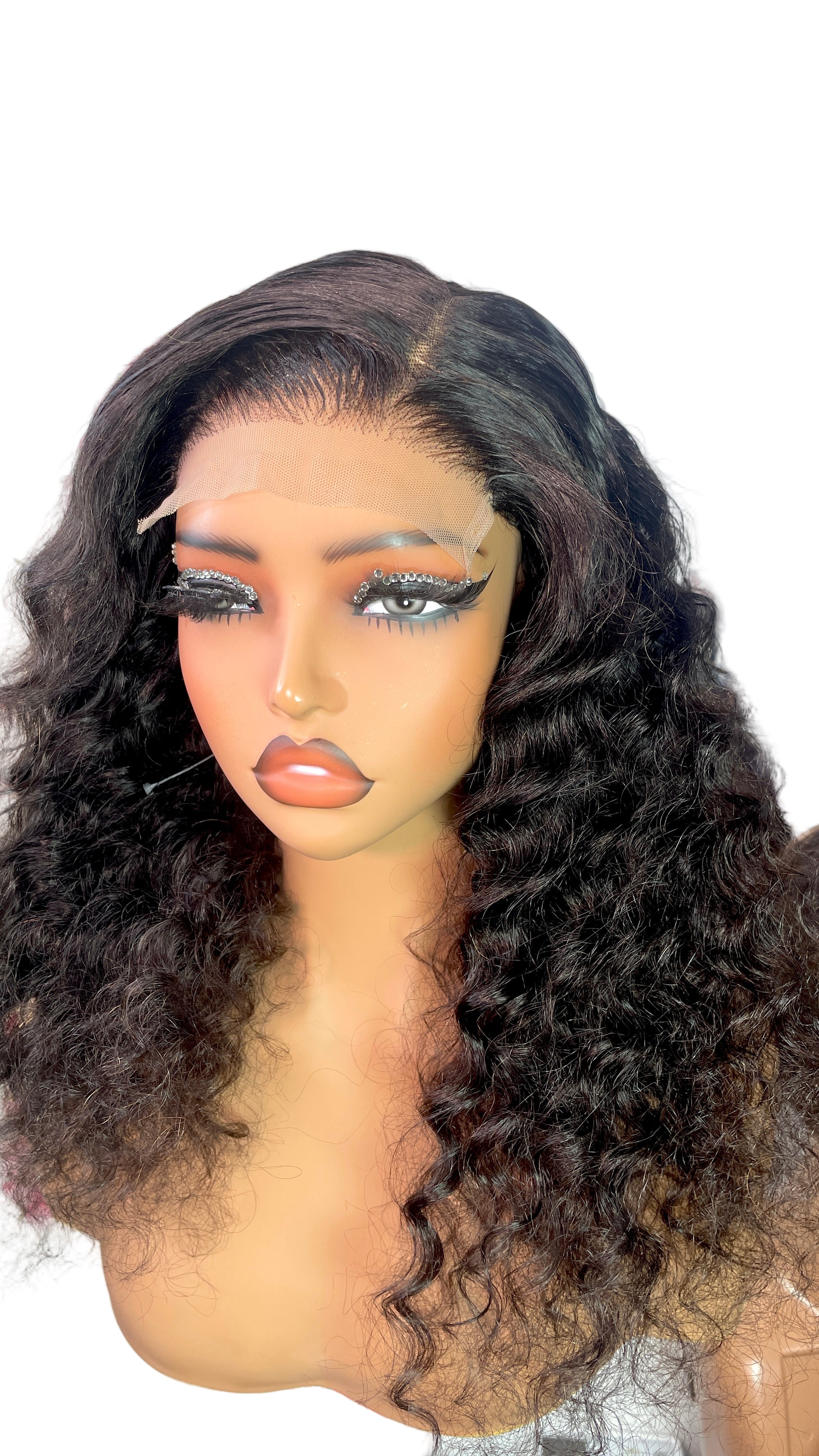 Wig Adebisih 20 inches 100% human hair deep wave