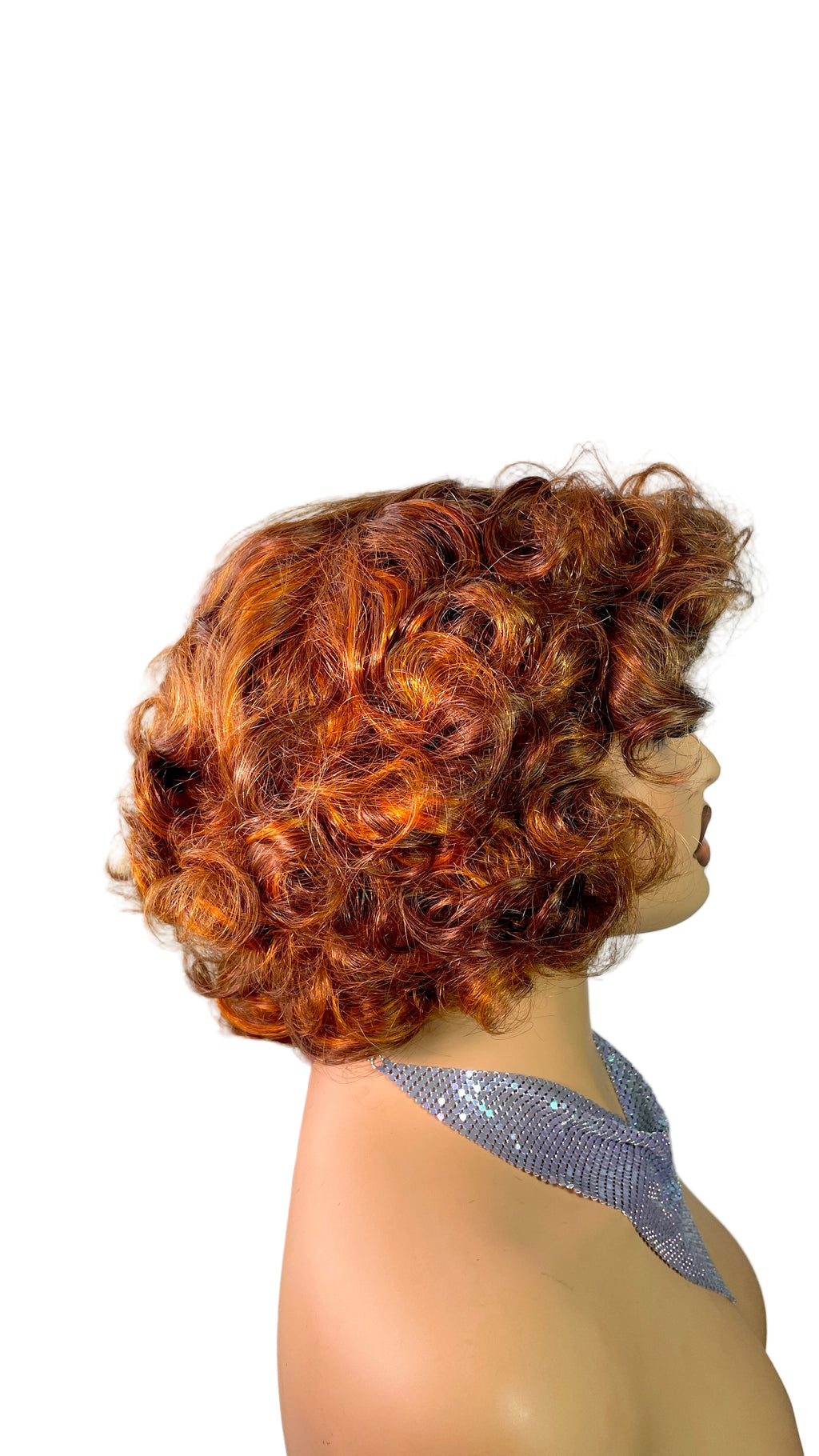 Wig Kisingoh 100% human hair natural bouncy curls