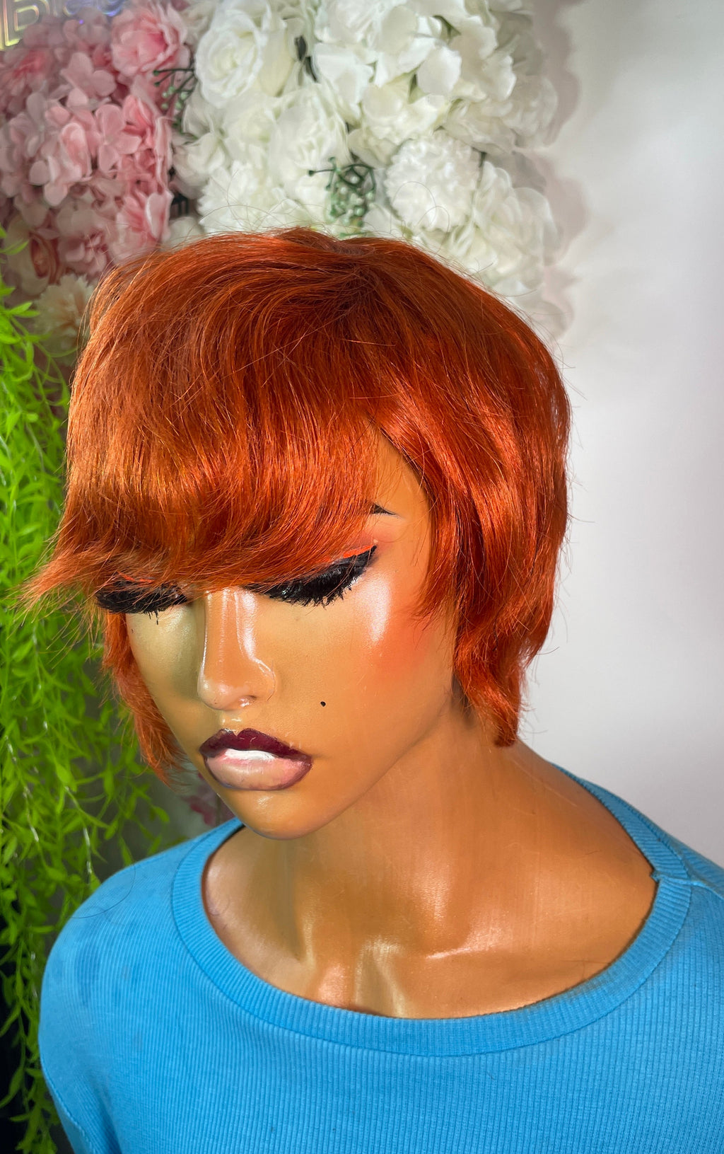 Tiara 100% human hair short combo wigs