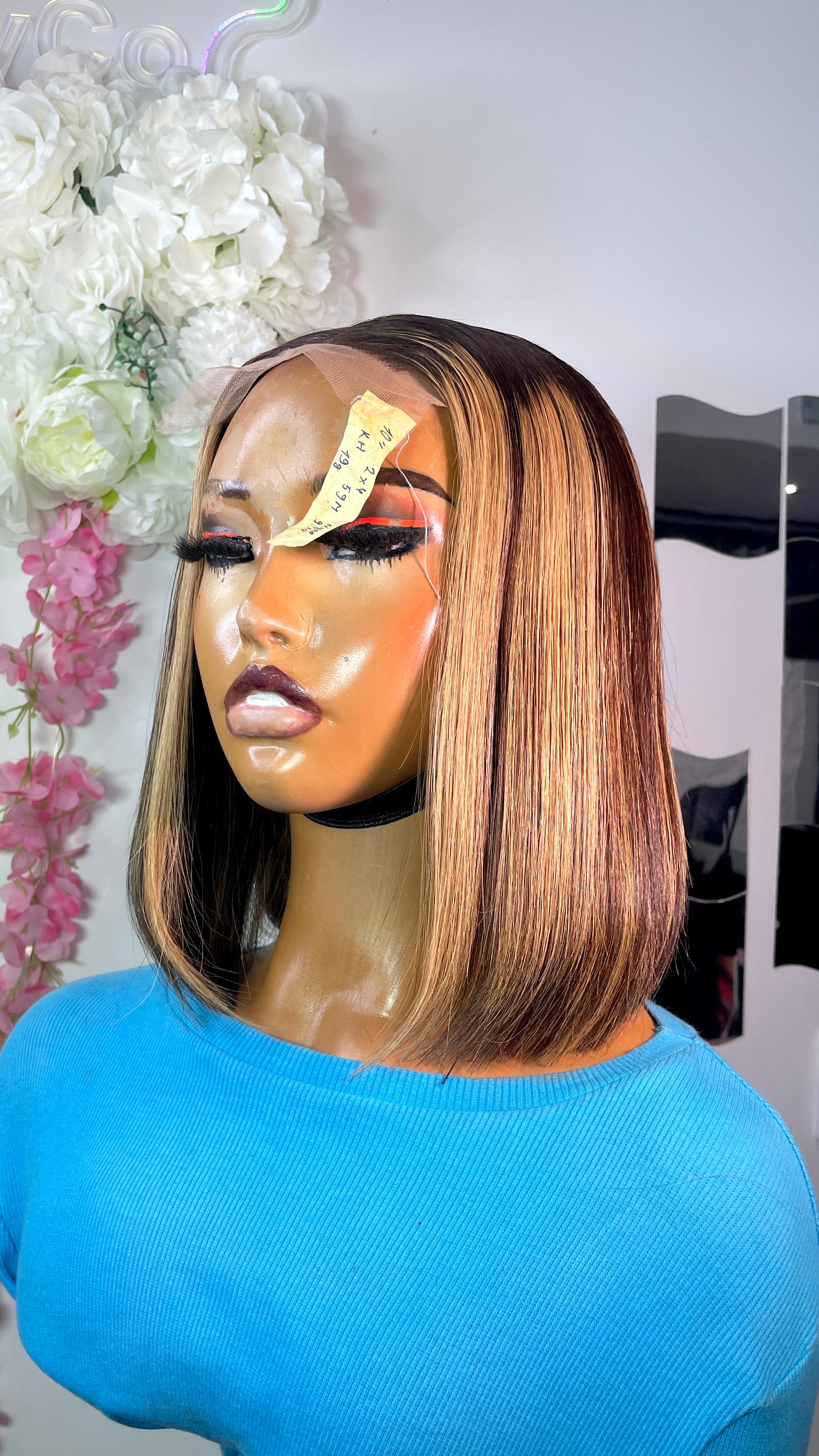 Wig Abbies veitnamese donor bone straight