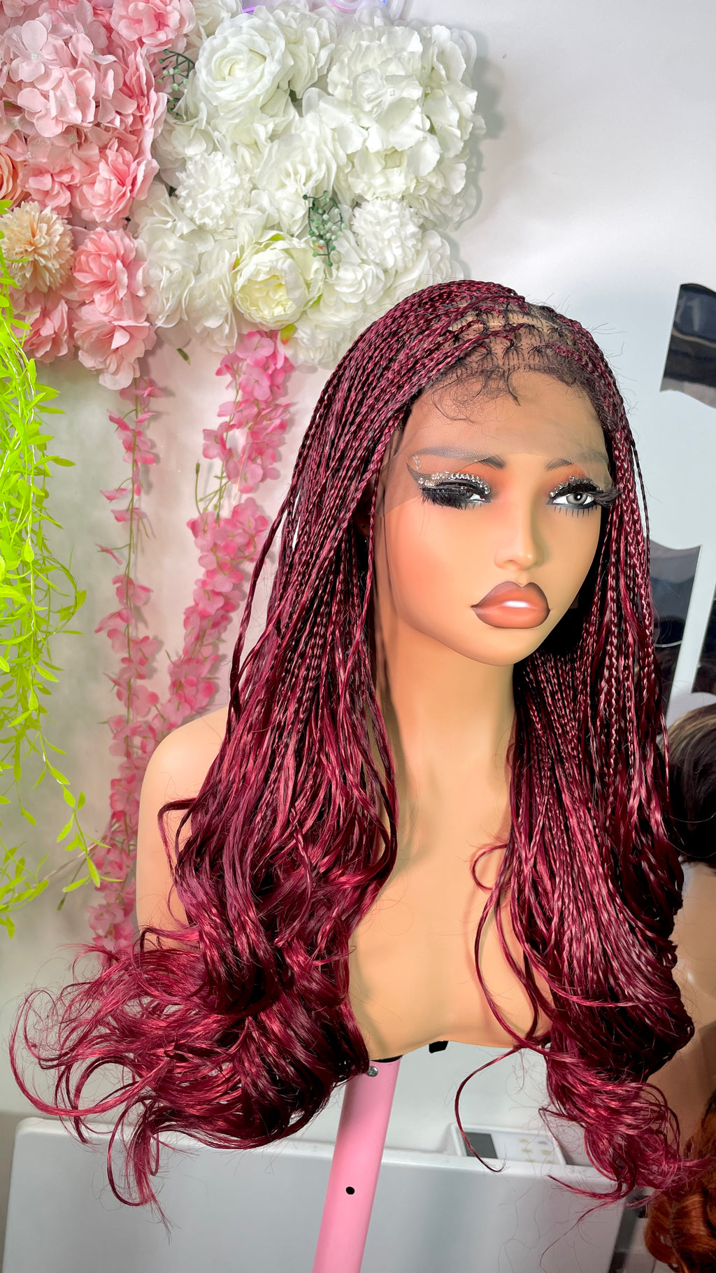 Ready to wear Glueless French Curls braided wig