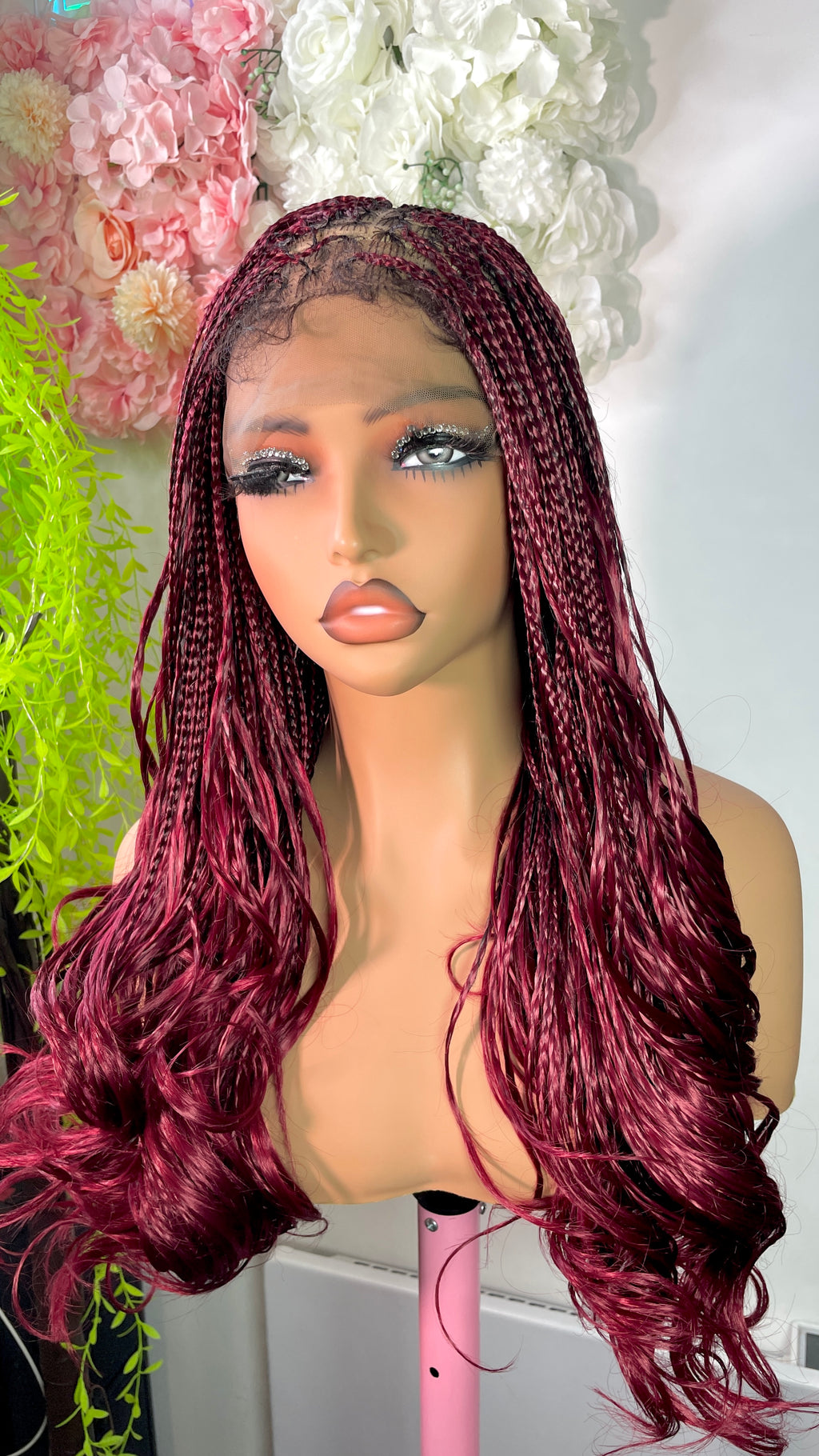 Ready to wear Glueless French Curls braided wig