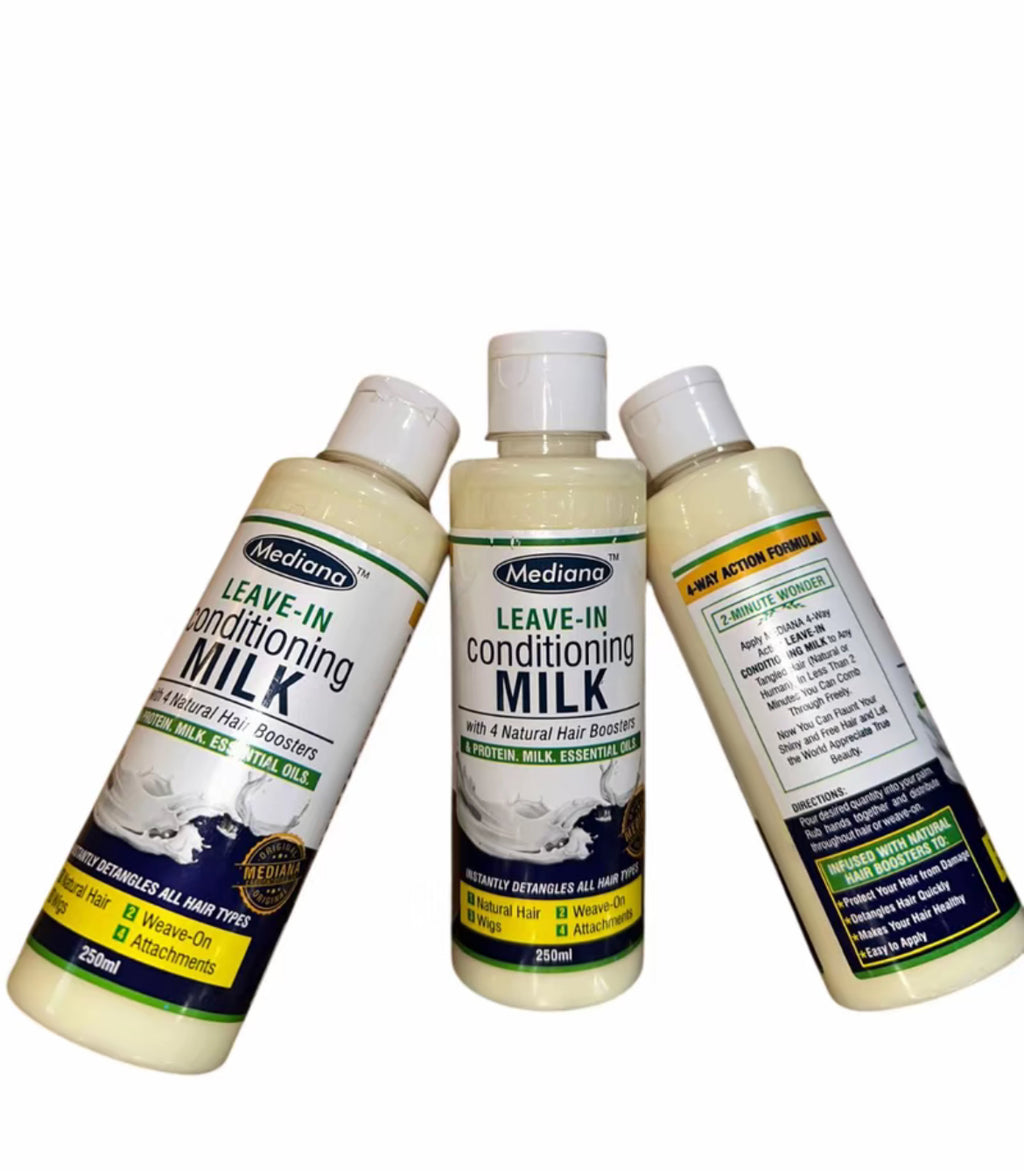 Conditioning milk for water curly hairs