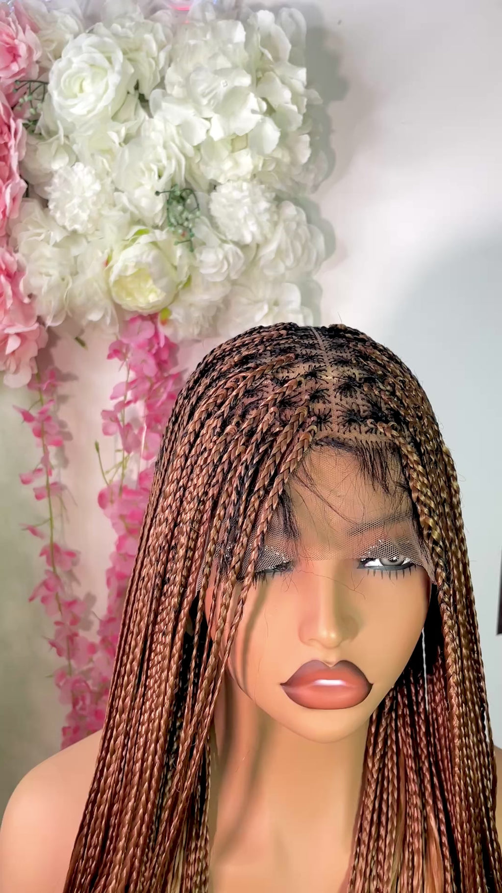 Gluess French curls braided wig