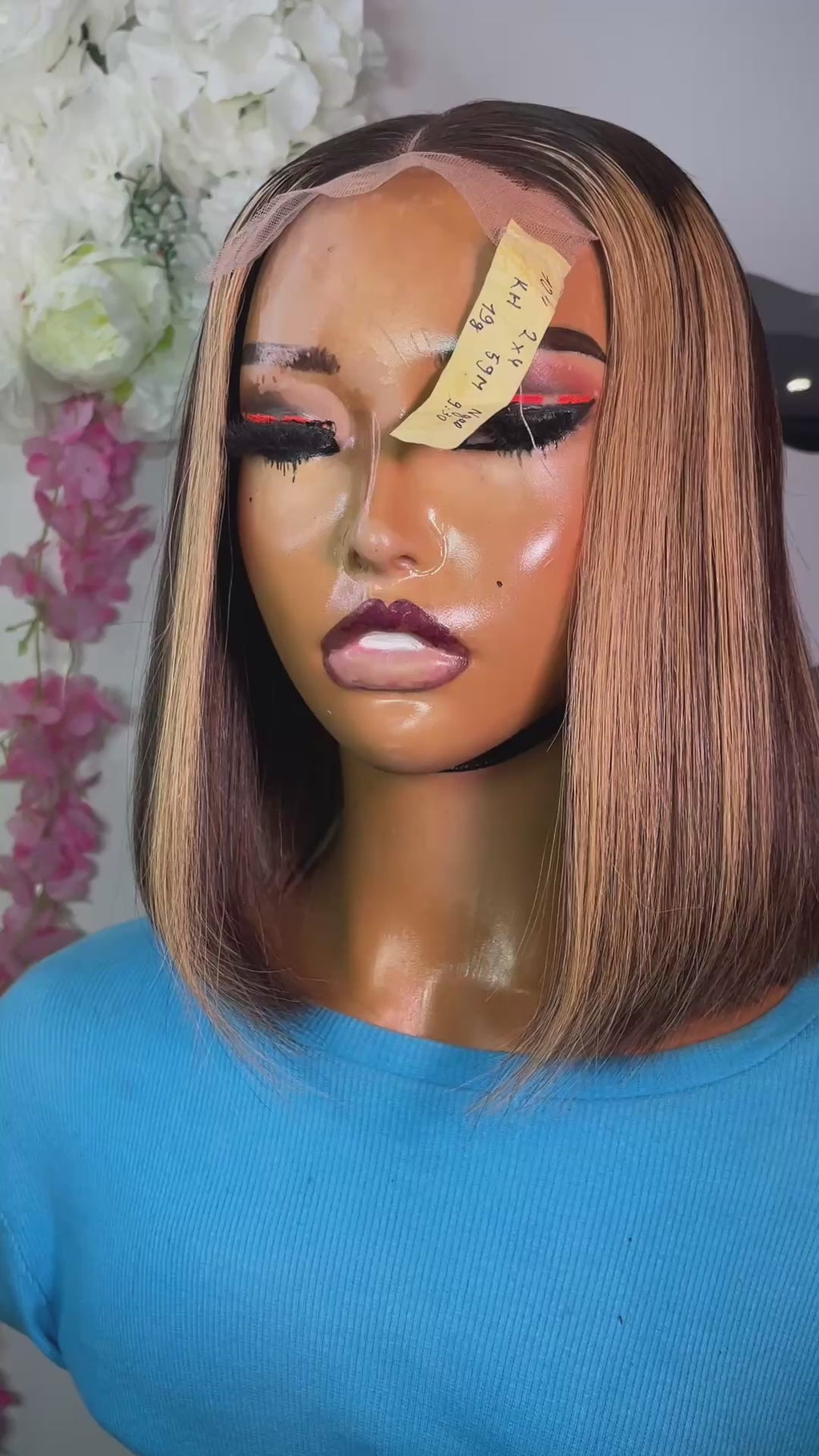 Wig Abbies veitnamese donor bone straight