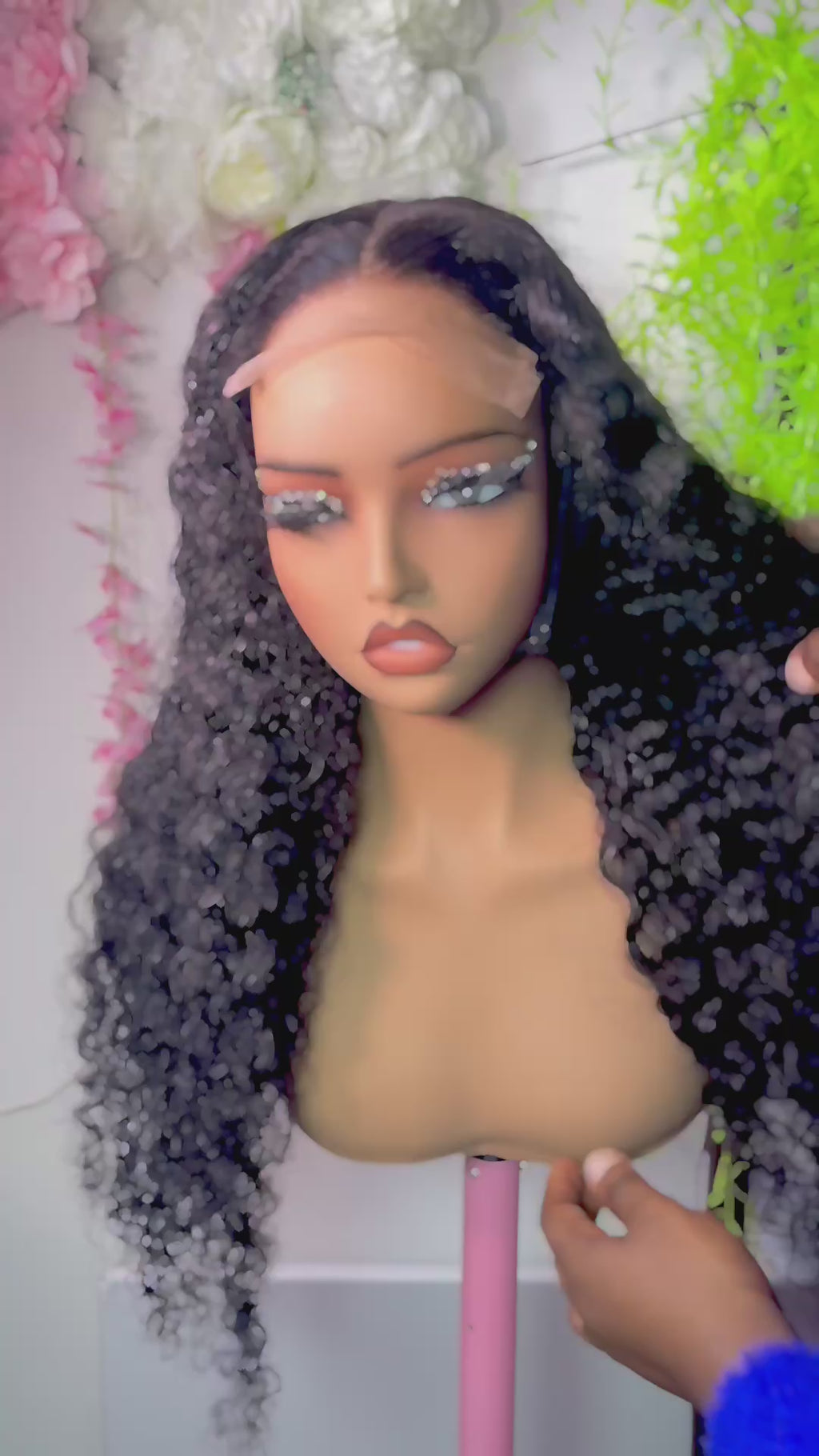 Wig Jenny 100% human hair thick Burmese curls