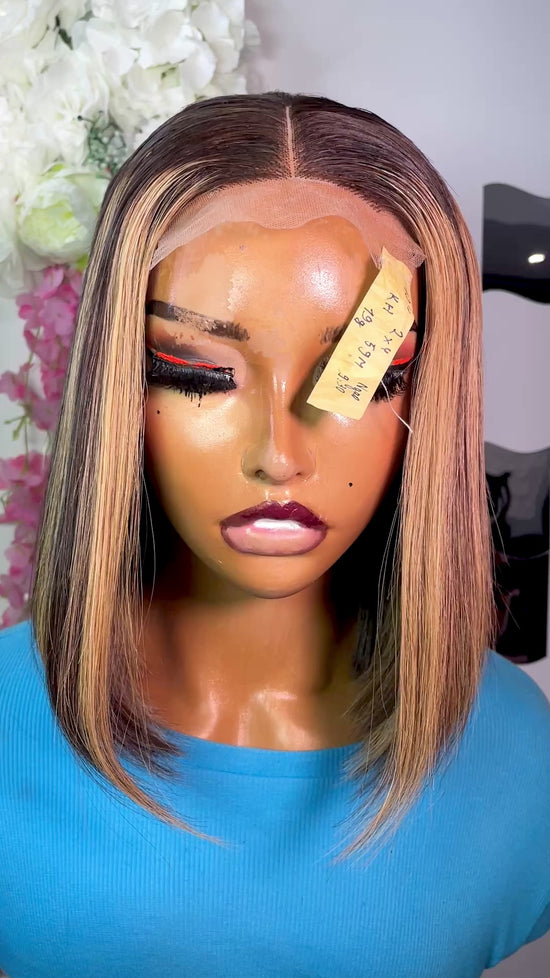 Wig Abbies veitnamese donor bone straight