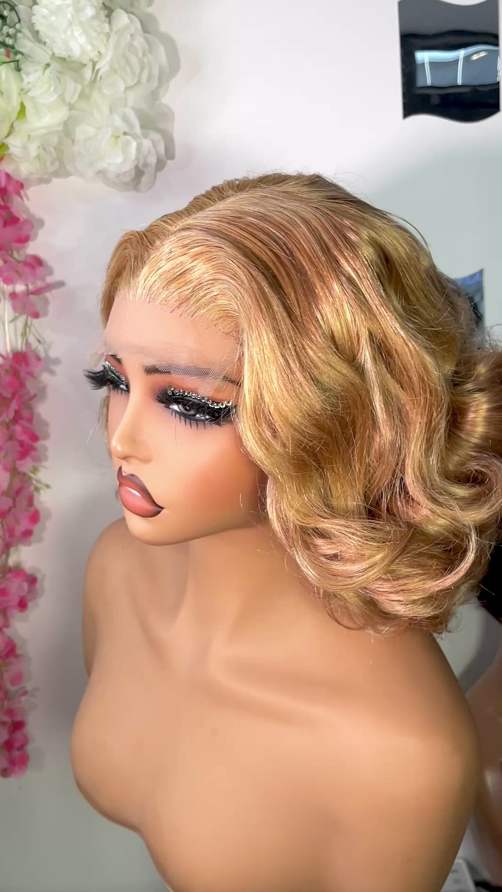 Wig Becky 100% human hair bouncy Unit