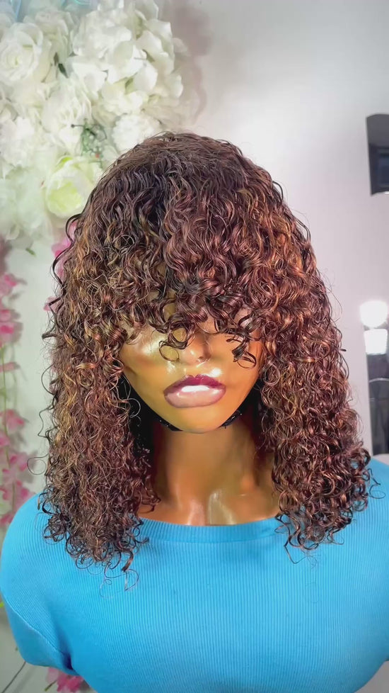 Wig Laneth Bang Pixy curls