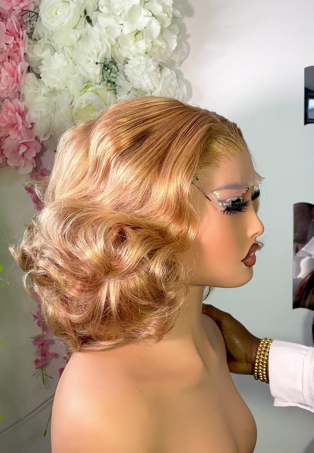 Wig Becky 100% human hair bouncy Unit