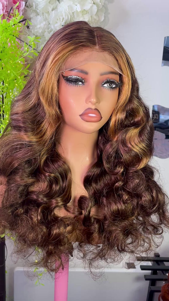 Wig Nancy 100% human hair thick bouncy hair