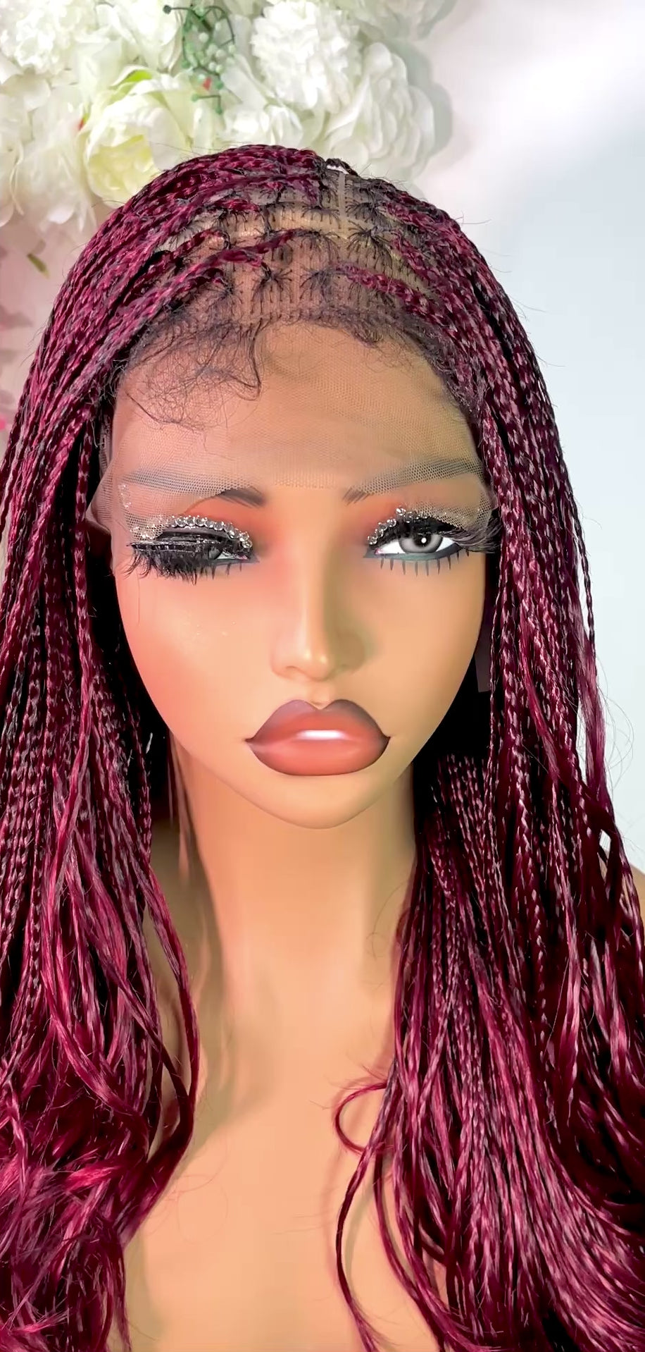 Ready to wear Glueless French Curls braided wig