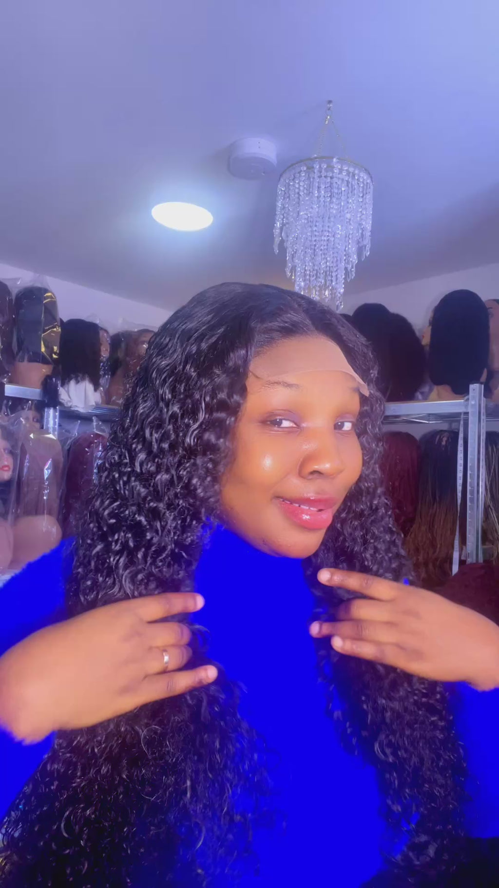 Wig Jenny 100% human hair thick Burmese curls